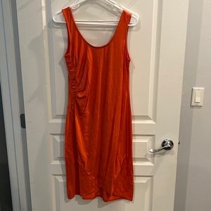 Harlow & Rose tangerine midi dress